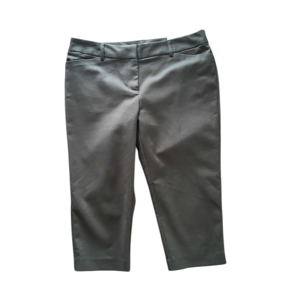 Liz  Claiborne green woman pants size 10P slim straight